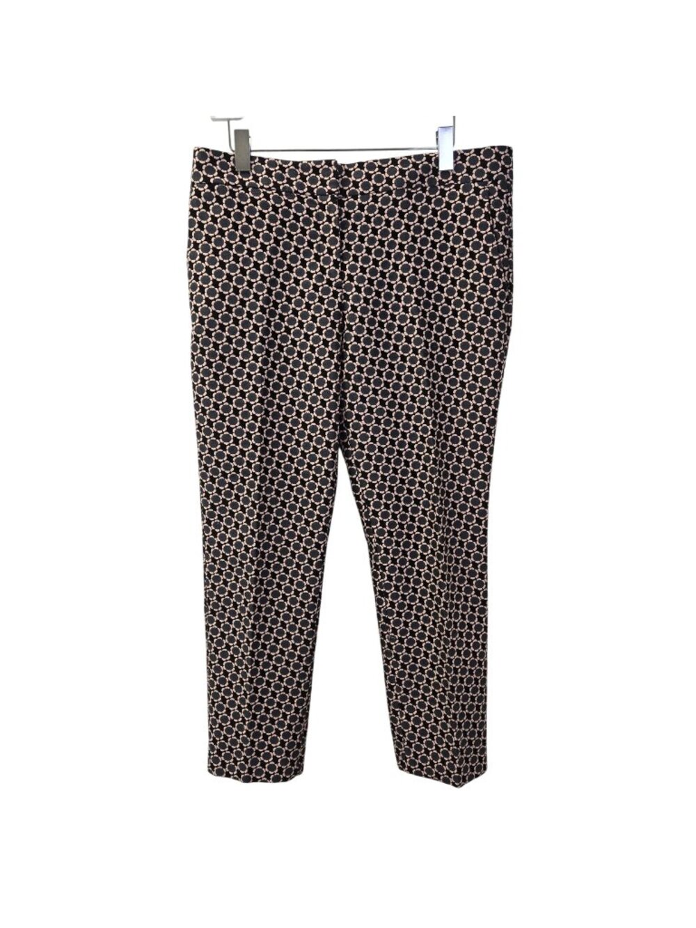 Ann Taylor Devin Fit Floral Jacquard Print Ankle Pants Size 10